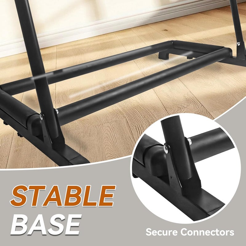 Azor 7 Multi Guitar Stand Rack with Wheels, Folding Design 7 Holder Guitar Rack for Acoustic Electric Guitar, Bass, Soft Cushioning Sponge Protects Your Instruments - Image 5